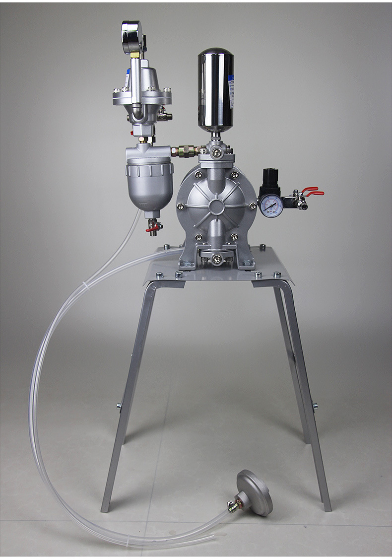 a-15气动隔膜泵 3分口径铝合金油漆泵浦 家具塑胶厂喷涂隔膜泵