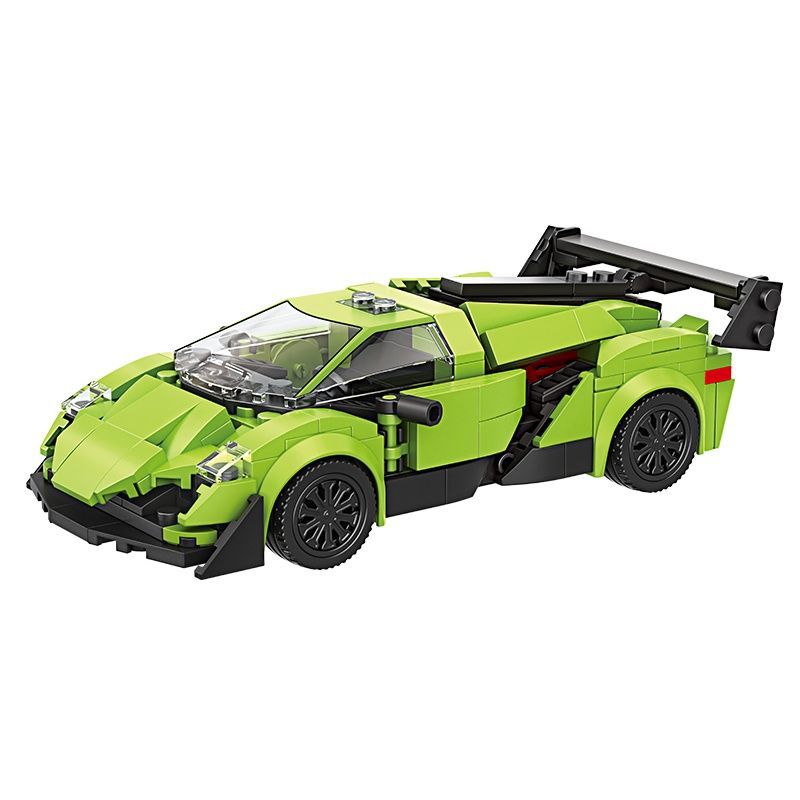 一件代发兼容乐高拼装赛车系列积木小颗粒汽车跑车模型儿童玩具