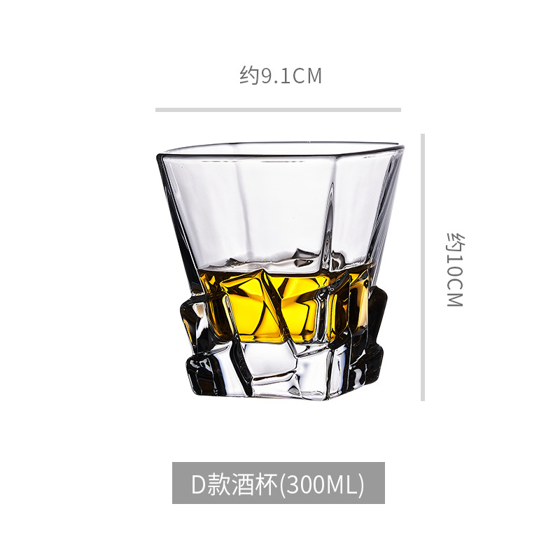 glass cup Manufacturer Direct Wholesale. European Crystal Glass Whisky Tumbler Wine Glass Bar Ktv Beer Steins Household Juice Glass Water Cup