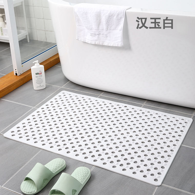 Square Non-Slip Mat Bathroom Mat Bath Drop-Resistant Environmentally Friendly Home Shower Room Suction Cup Floor Mat Bathroom Massage Foot Mat