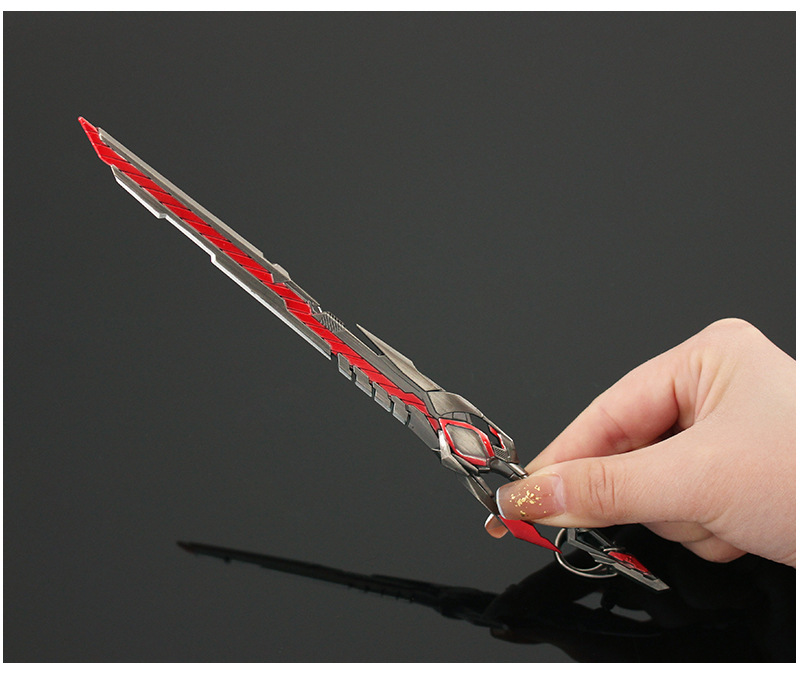 吞噬星空周边 罗峰九系战刀 合金武器摆件兵器收藏学生玩具22cm