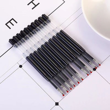 源头厂家批发中性笔笔芯通用替芯0.5mm签字笔子弹头旋转按动商务