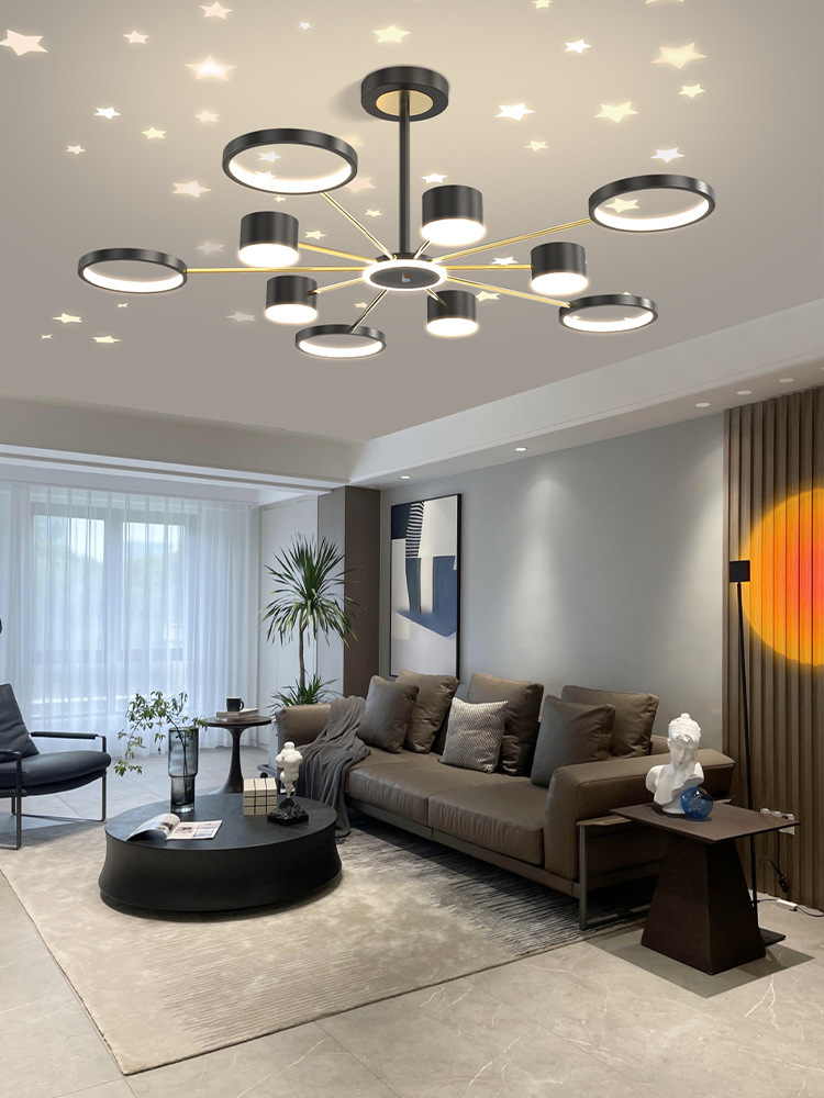 轻奢2022年款客厅灯主灯家用简约现代大气卧室餐厅吊灯ins网红