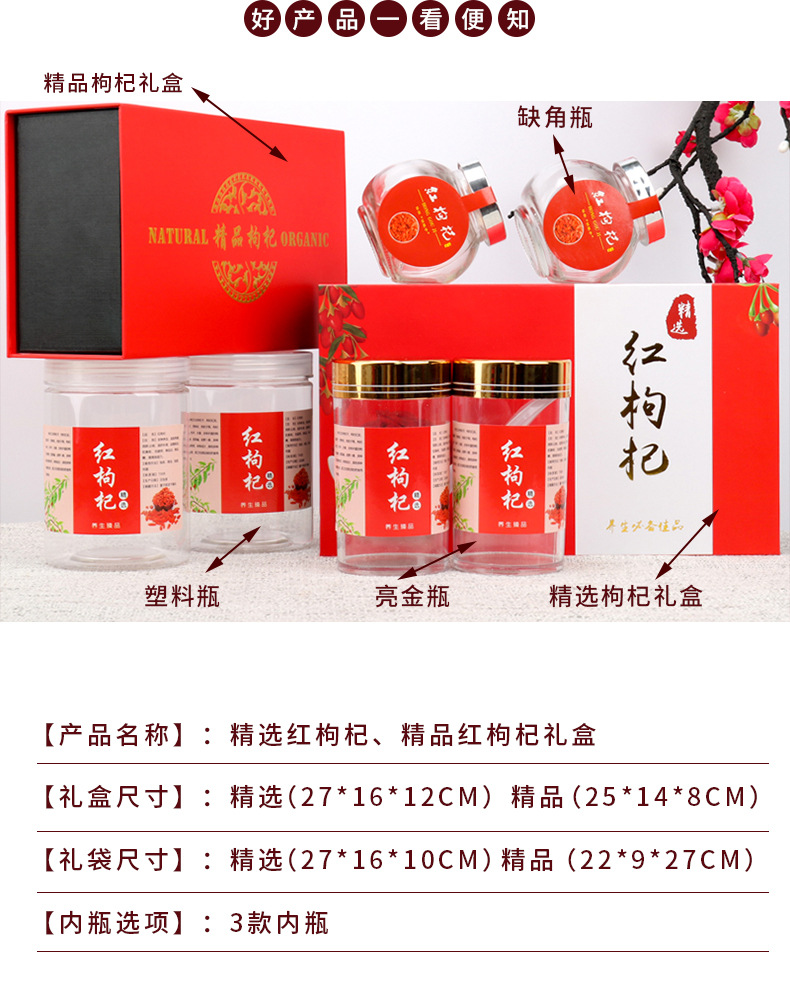 宁夏枸杞包装盒高档包邮特级红枸杞包装盒500克一斤装空礼品盒批