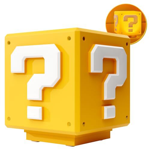 跨境爆款一件包邮马里奥问号小夜灯超级玛丽发光玩具创意氛围灯