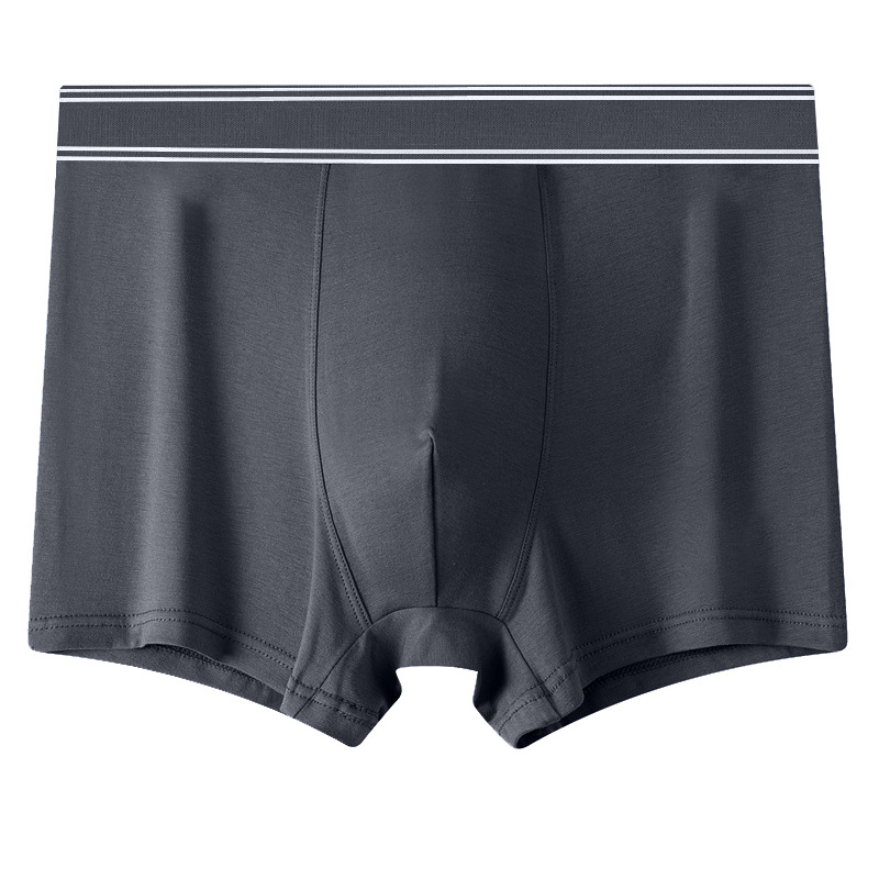 Men's Underwear Modal One-Piece Solid Color Graphene Crotch Shorts ICE Cotton Underwear Wholesale Men's Underwear