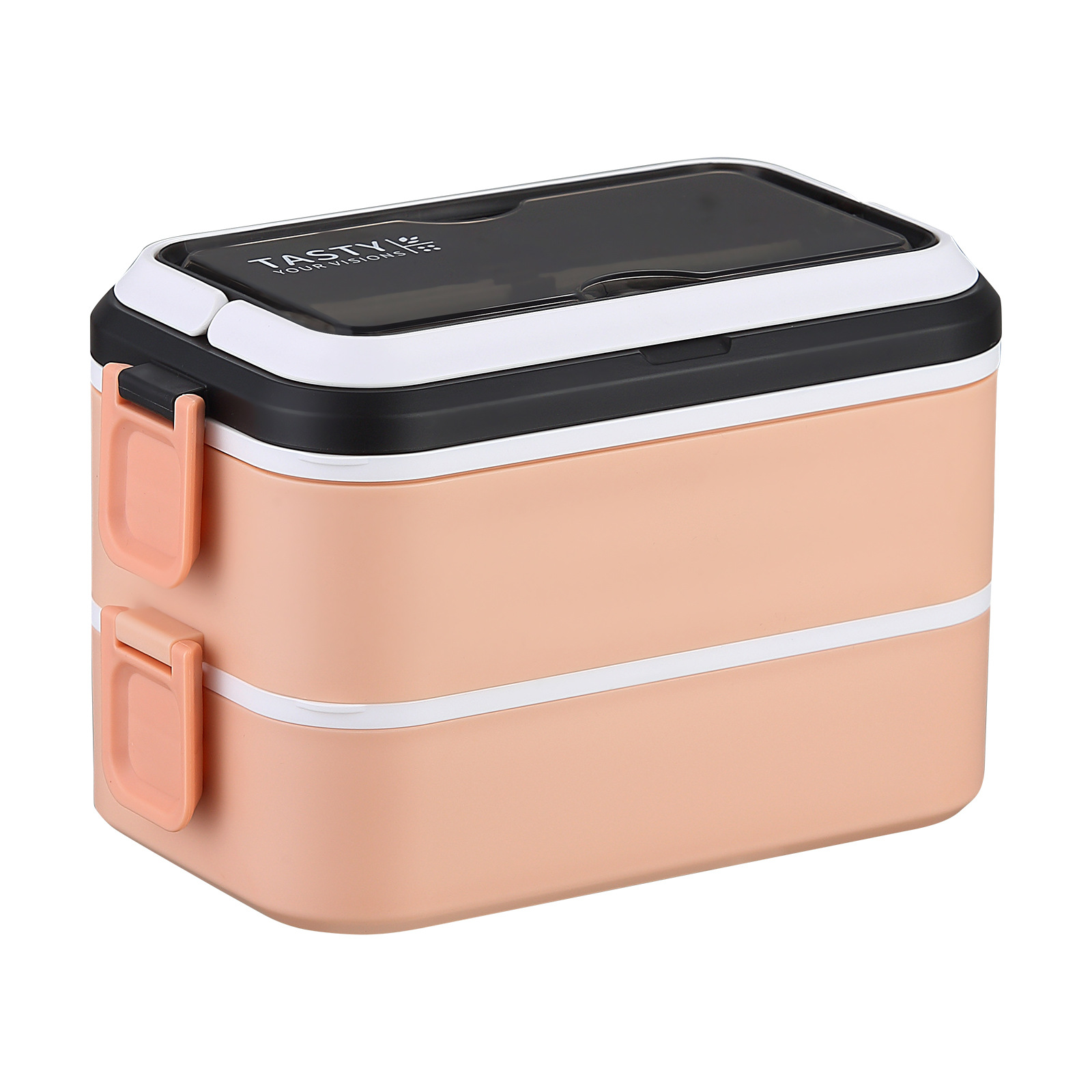 304 Stainless Steel Lunch Box Student Office Worker with Tableware Portable Water Injection Heating Fast Food Compartment Lunch Box