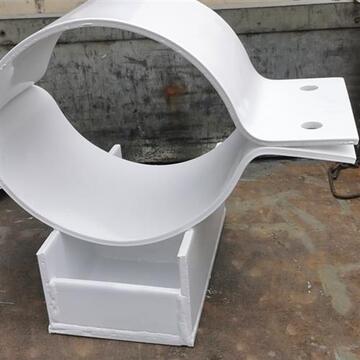 化工管道滑动支架三孔管夹重型t型管托立管支座单拉杆镀锌吊架