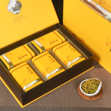 黄金芽茶叶2024新茶 明前绿茶春茶 正宗安吉特产白茶礼盒装250g