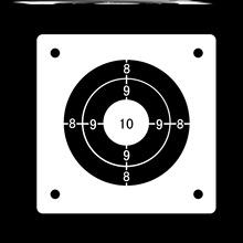 弹弓靶箱室内粘性定位胶粘心靶弹弓靶标纸靶心靶标弹弓网布箱练习