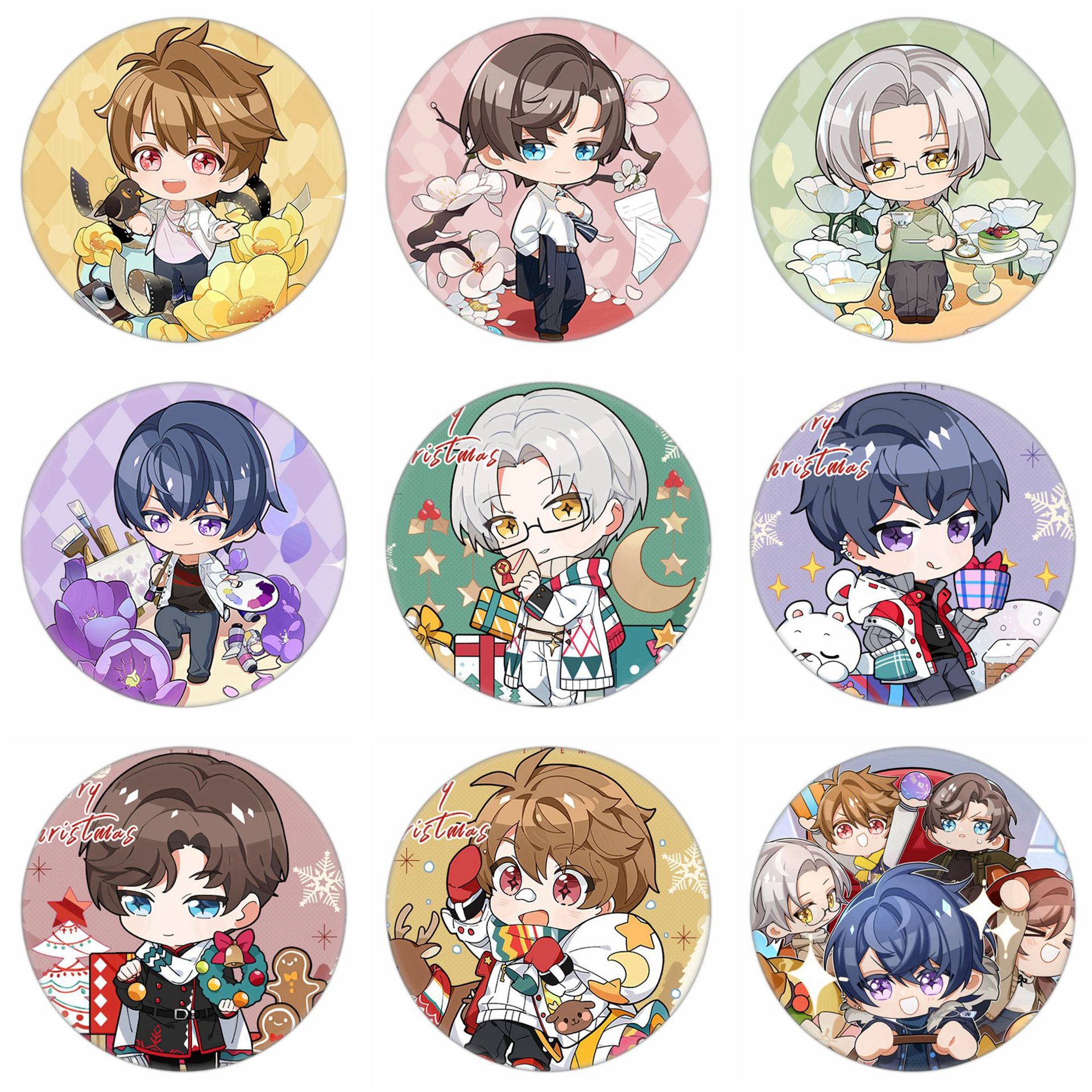 未定事件簿徽章 陆景和左然周边 创意个性胸章 二次元挂件 未1-19