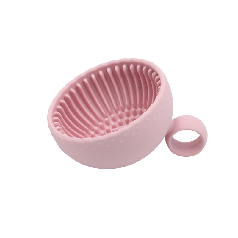 New Silica Gel Scrubbing Bowl Makeup Brush Cleaning Bowl Beauty Cleaning Tools Creative Small Balls Washing Bowl Cleaning Pad