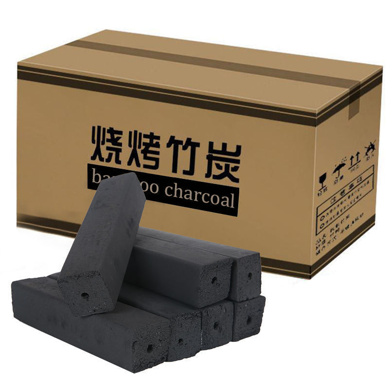 烧烤碳无烟家用机制炭耐烧易燃竹炭烤火取暖烧烤炉果木炭整箱竹碳