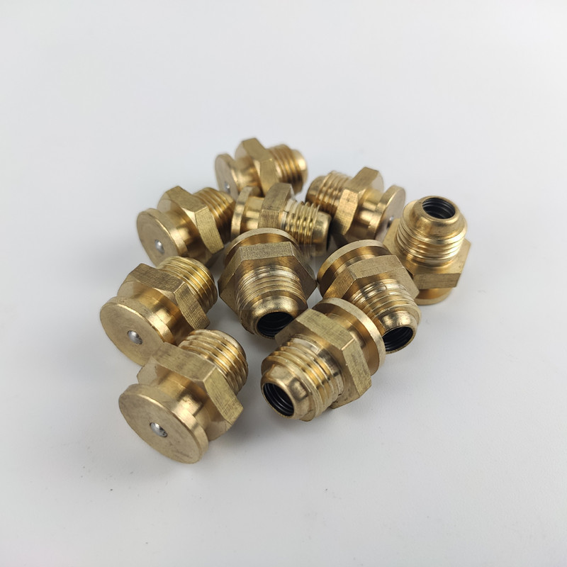 全铜黄油嘴一分注油嘴黄油枪枪配件枪头挖机大货车直头r1/8锥螺纹