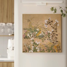 古典复古中国风国潮花鸟装饰画新中式酒店民宿客餐厅沙发墙挂画