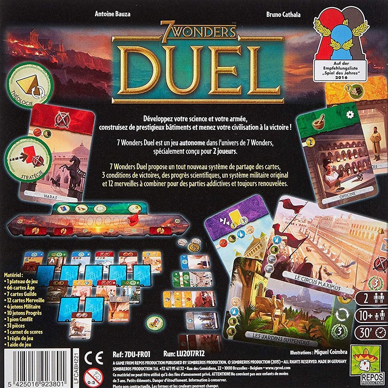 7 Wonders Duel New Popular English Board Game Miracle Duel