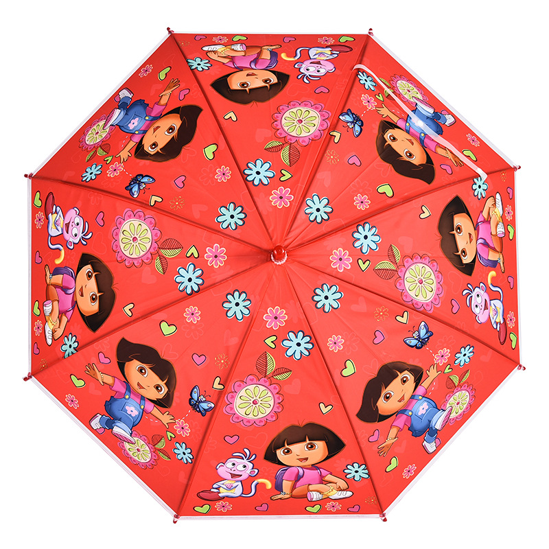 Children's Umbrella Poe Cartoon Anime Cute Creative Umbrella Flexible Wind-Resistant 8-Bone Sunshade Rain-Proof Multiple Options Women's