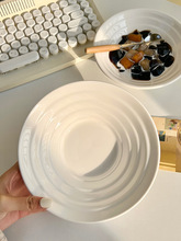 风纯白色简约陶瓷高颜值拉面碗日式家用汤碗稀饭碗糖水甜品碗