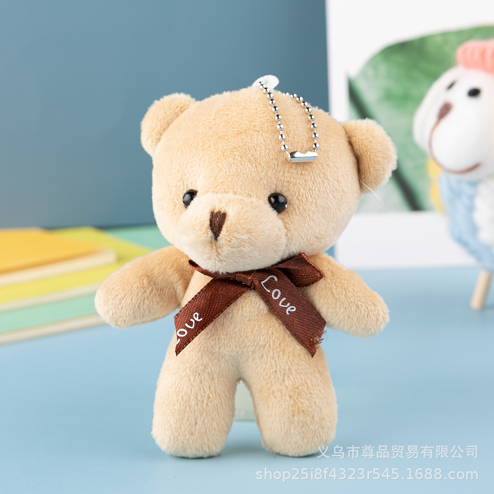 Plush Doll Siamese Bear Plush Toy Xiaodi Bear Keychain Pendant Bag Clothing Small Gift Wholesale