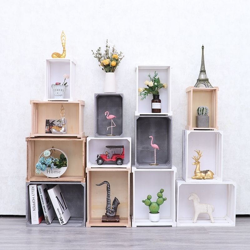 木框箱实木储物收纳木条箱子市水果陈列道具长方形木箱装饰速卖通