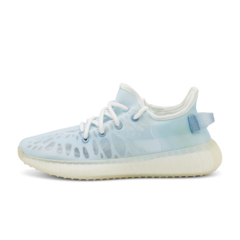 椰子鞋男350v2巴斯夫真爆满天星正版yeezy夏季网面情侣运动跑步鞋