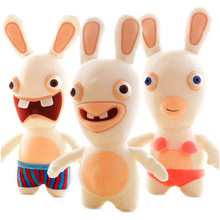 毛绒玩具疯狂的兔子公仔雷曼兔龅牙兔公仔可爱小兔子娃娃搞怪礼物