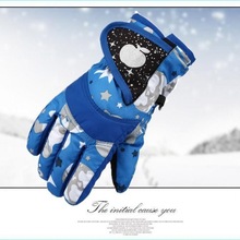 玩雪手套冬季儿童加绒厚防水防寒保暖男女孩户外骑行滑雪厂家直销