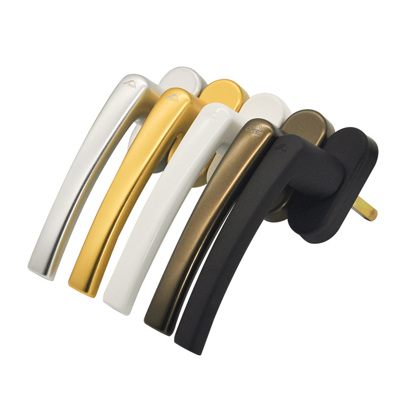 批发诺托内平开上悬塑钢窗内开执手塑钢内开内倒铝包木内开窗把手