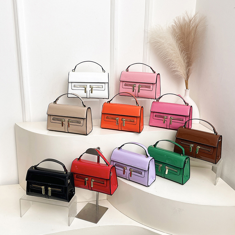 新款潮流欧美复古单肩斜挎包小方包跨境百搭手提包包