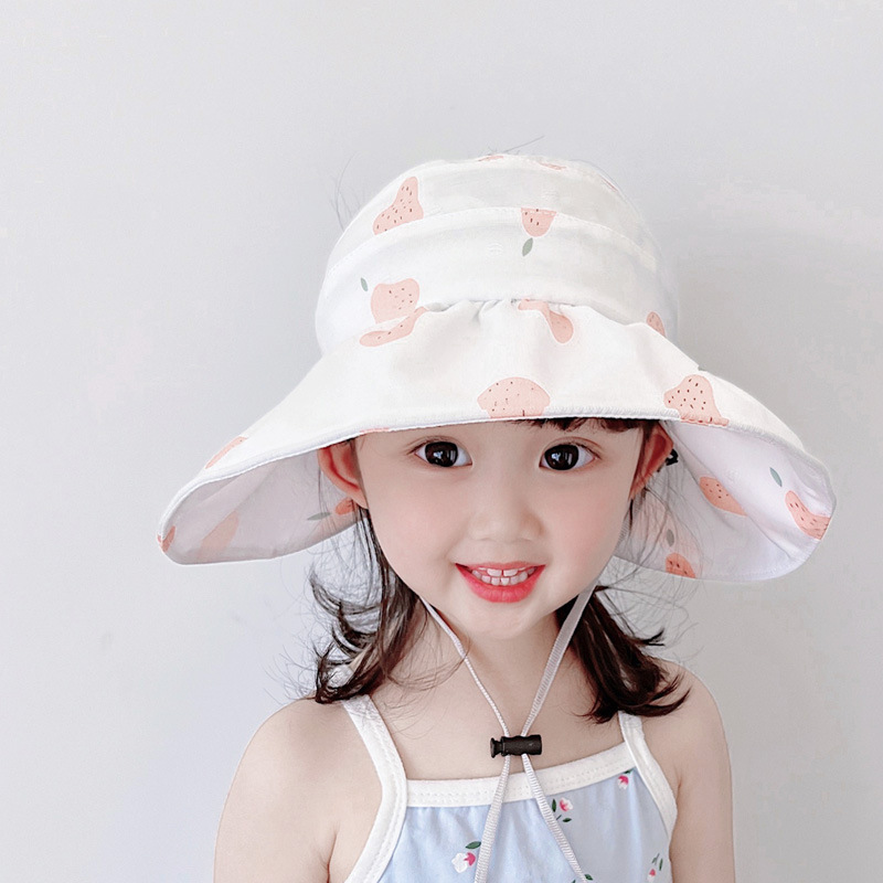 宝宝帽子夏天遮阳空顶帽可爱超萌儿童防晒帽夏季男童女童婴儿太阳