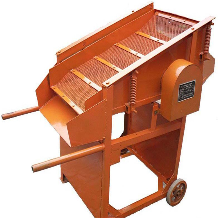 小型推车式电动建筑工地筛沙机 多用途振动筛筛土机 沙石分离机