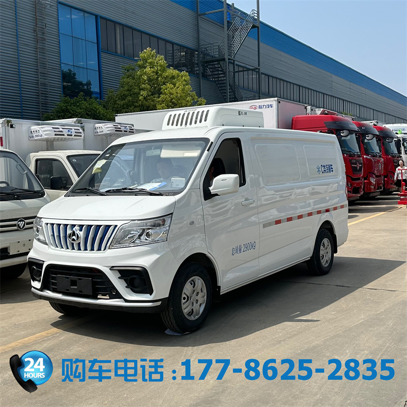长安睿行em80电动面包冷藏车 药品疫苗果蔬冻品运输 冷链车出口