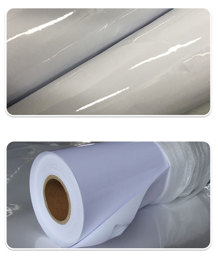 水性背胶亮白pvc水白喷绘耗材户内水性pvc可移背胶 高光水性亮白