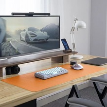 加厚简约鼠标垫超大办公桌垫子防水电脑桌防滑皮革写字垫工厂定制