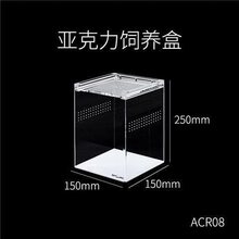 新派宠物爬虫亚克力饲养盒守宫角蛙寄居蟹甲虫蛇蜗牛爬宠饲养箱