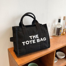 跨境外贸TheToteBag包包女2023字母手提托特包大容量帆布斜挎包