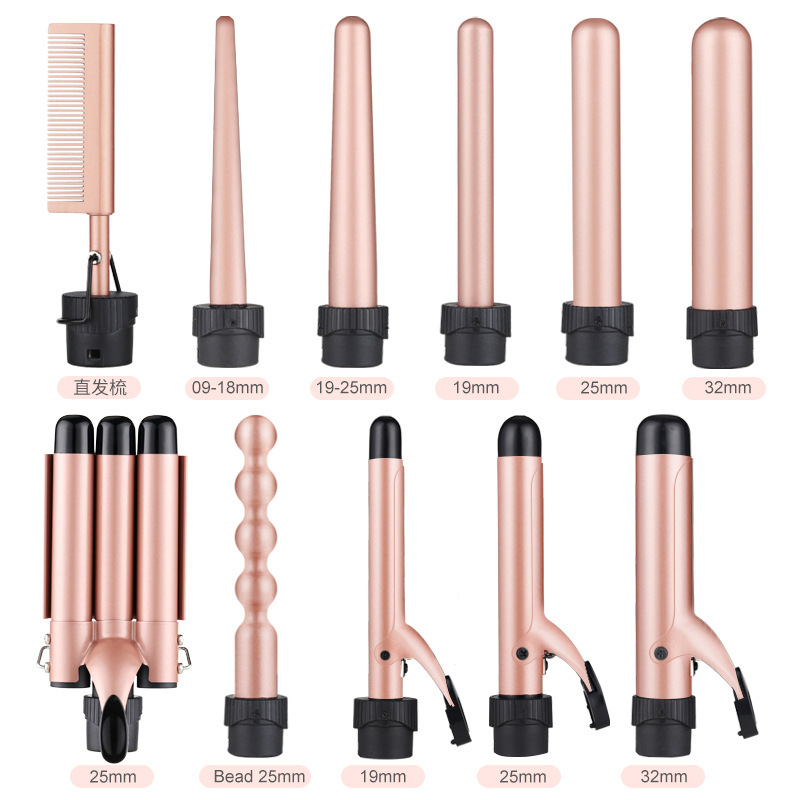 Replaceable Plug Multi-Function Head Changing Hair Curler