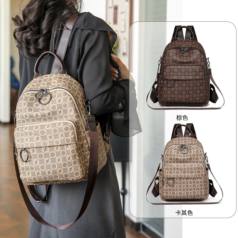 Pu Soft Leather Women's Backpack Fashion Simple Shoulder Bag Cross-Border New Arrival Leisure Travel Small Backpack