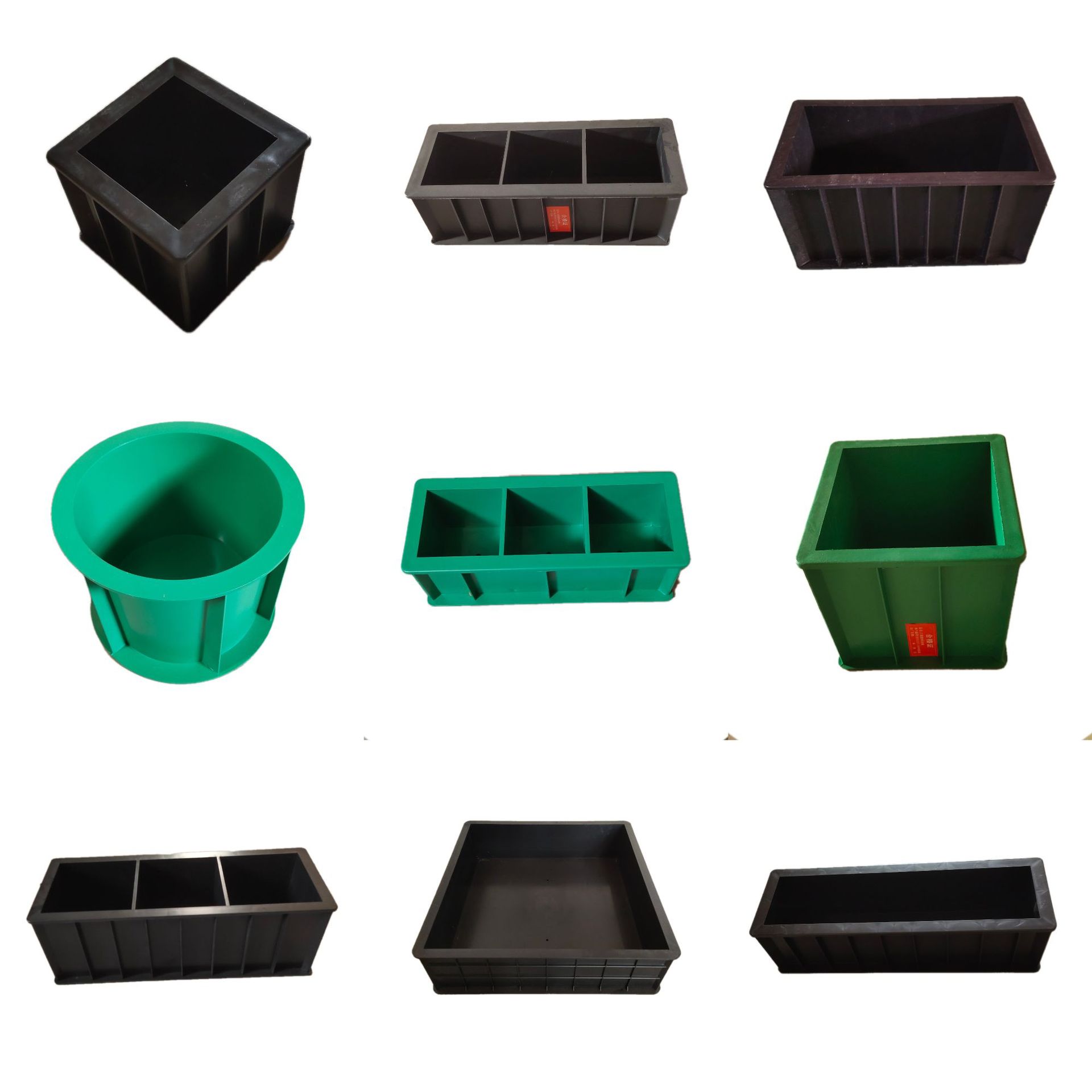 工程塑料砂浆试模厂混凝土试块模具砼三联抗压试块盒抗渗试模批发