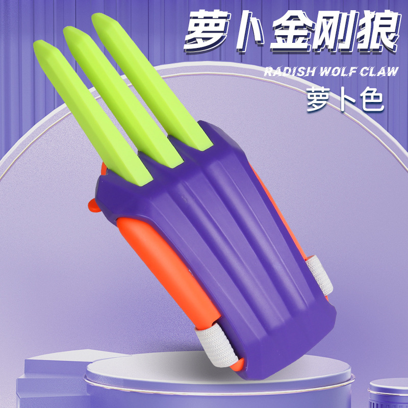 War Police the Wolverine Radish the Wolverine Plastic Paw Model Weapon Props Radish Knife Decompression Halloween Toys