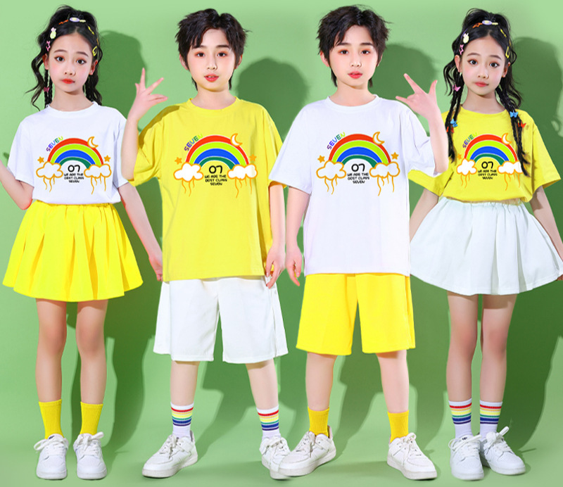 六一儿童节啦啦队演出服幼儿园男女童舞蹈服小学生合唱表演服