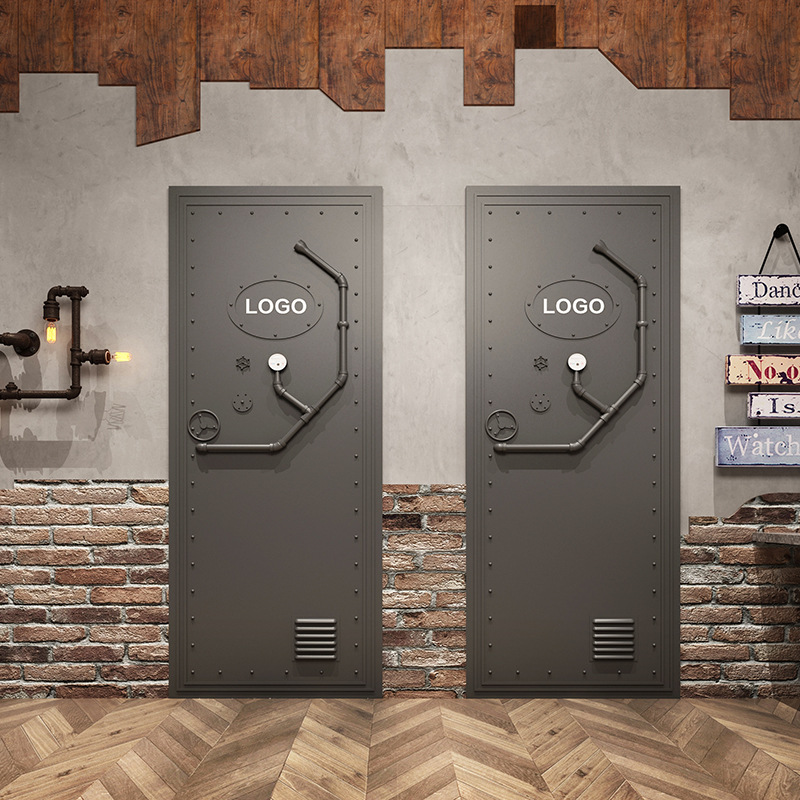 网红门酒吧门饭店工业风古门实木门铁艺门铁门密室逃脱复古配件