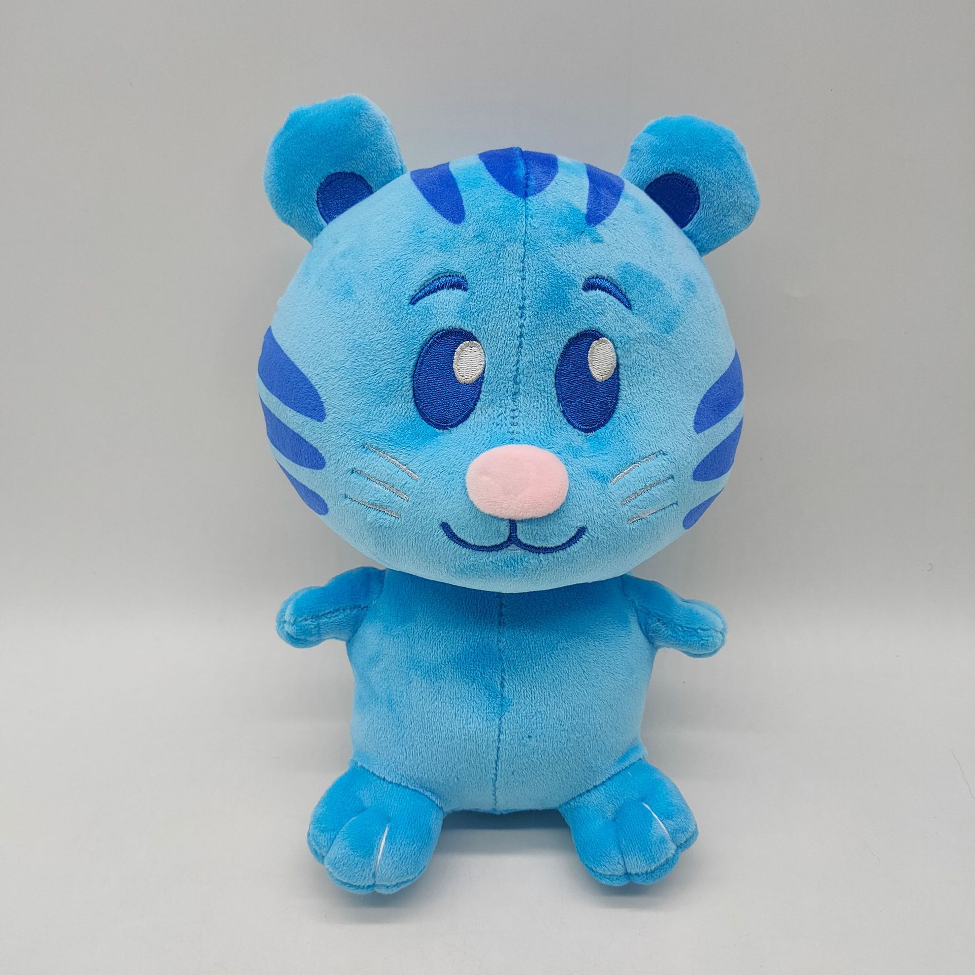 跨境新款 blue tigey plush 迷你蓝色老虎毛绒玩具公仔 毛绒玩偶