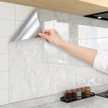 厨房防油贴纸防火耐高温加厚墙纸自粘防水防潮墙壁墙面仿瓷砖墙贴