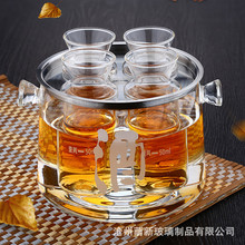 厂家批发高硼硅玻璃醒酒器温酒器