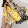 Koi peony Real silk scarf Spring and autumn payment mulberry silk Silk scarf Autumn grace Versatile have more cash than can be accounted for sunshade Shawl