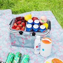 O1保热箱露营保温箱便携式野餐冬季手提食物铝箔立体保温袋野餐