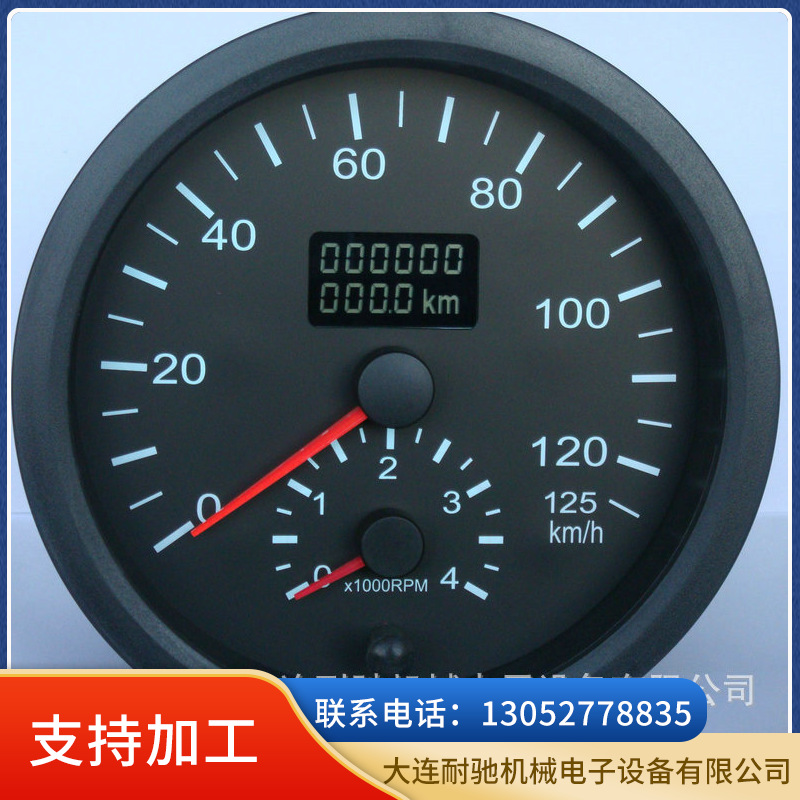 客车卡车车速里程转速表140mmdc12v24v液晶显示