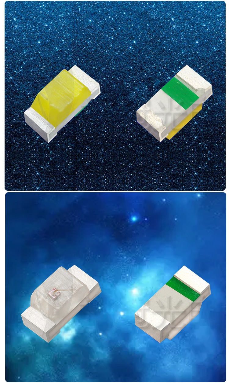 定制高亮led灯珠高光效led贴片白光smd发光二极管0402贴片led灯珠-阿