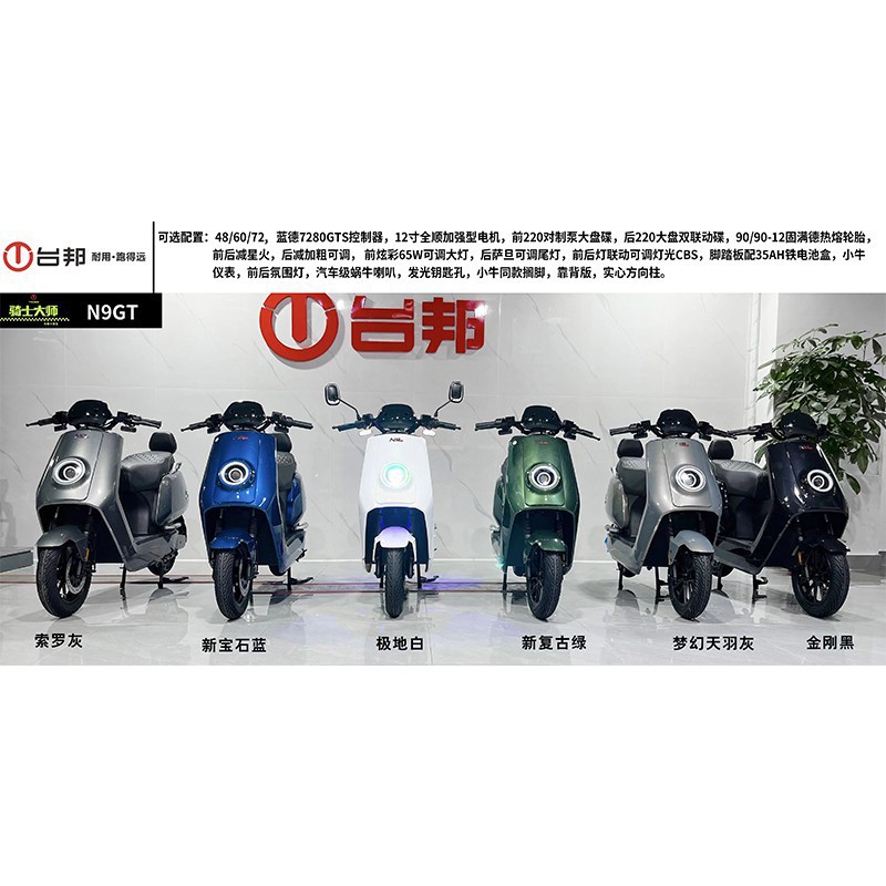 台邦n9gt电动车长续航高速 可上牌通勤电瓶车 轻便成人代步车